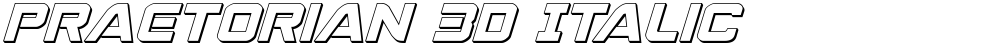 Praetorian 3D Italic