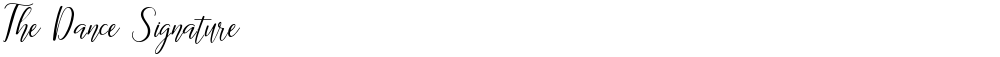 The Dance Signature