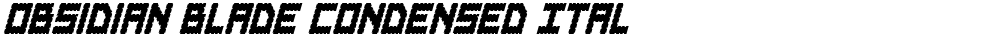 Obsidian Blade Condensed Ital