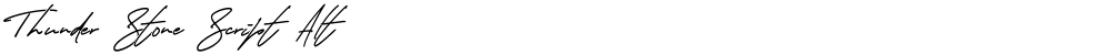 Thunder Stone Script Alt