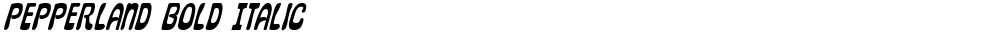 Pepperland Bold Italic