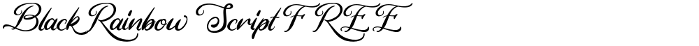 Black Rainbow Script FREE