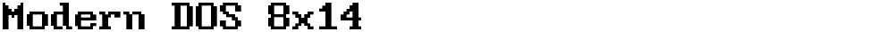 Modern DOS 8x14