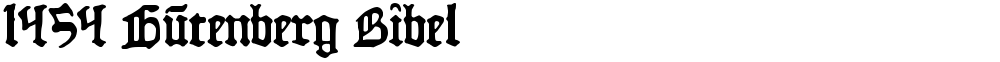 1454 Gutenberg Bibel