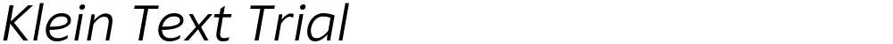 Klein Text Trial