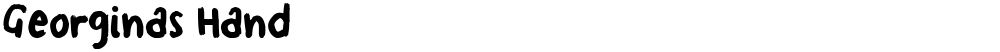 Georginas Hand