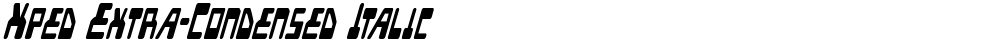 Xped Extra-Condensed Italic