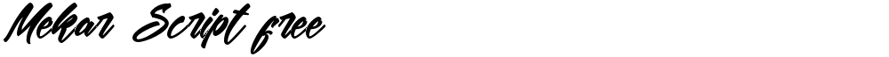 Mekar Script free