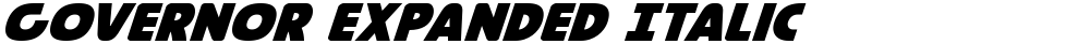 Governor Expanded Italic