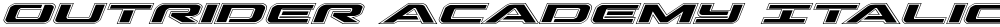 Outrider Academy Italic