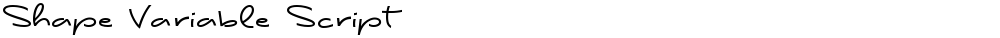 Shape Variable Script