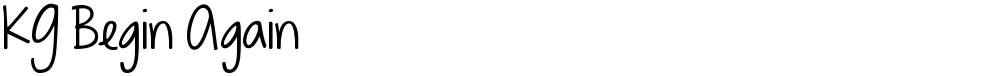 KG Begin Again