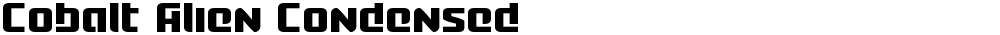 Cobalt Alien Condensed