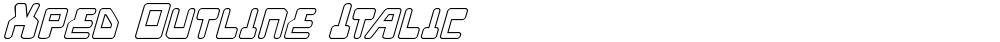 Xped Outline Italic