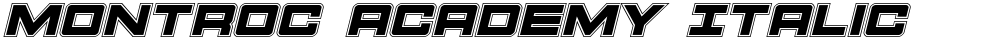 Montroc Academy Italic