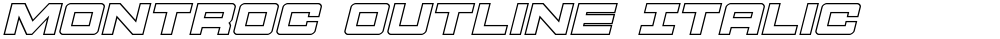 Montroc Outline Italic