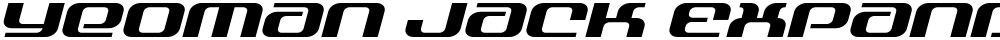 Yeoman Jack Expanded Italic