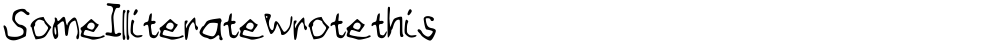 SomeIlliteratewrotethis