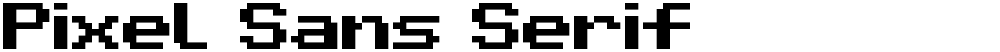 Pixel Sans Serif