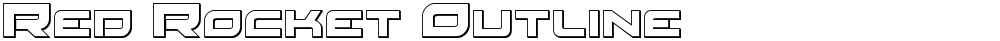 Red Rocket Outline
