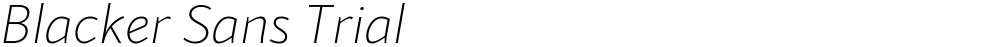 Blacker Sans Trial