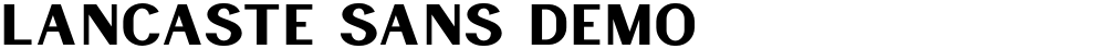 Lancaste Sans Demo