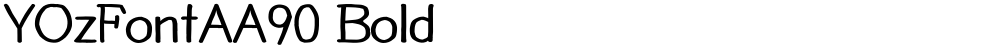 YOzFontAA90 Bold