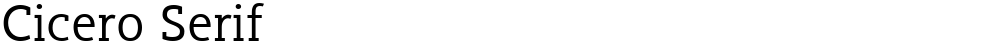 Cicero Serif