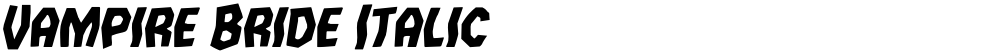 Vampire Bride Italic