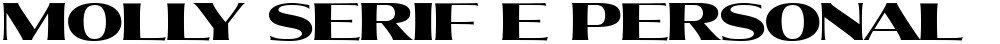 Molly Serif E PERSONAL