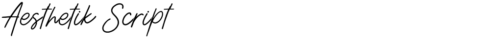 Aesthetik Script