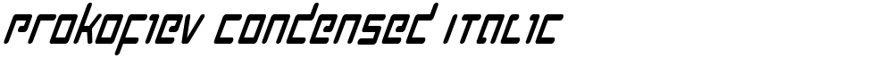 Prokofiev Condensed Italic