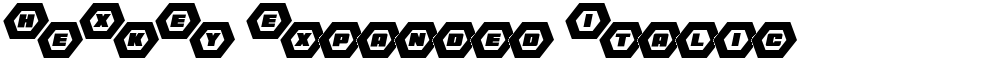 HeXkEy Expanded Italic
