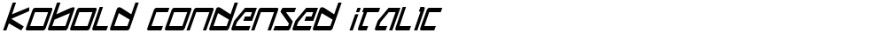 Kobold Condensed Italic