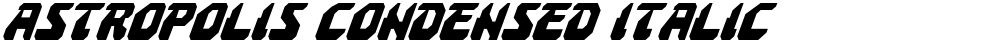 Astropolis Condensed Italic