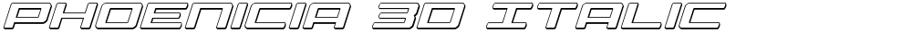 Phoenicia 3D Italic
