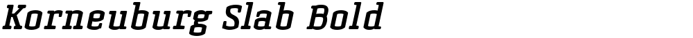 Korneuburg Slab Bold