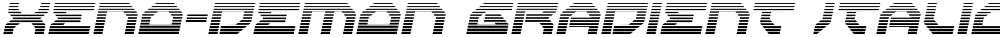 Xeno-Demon Gradient Italic