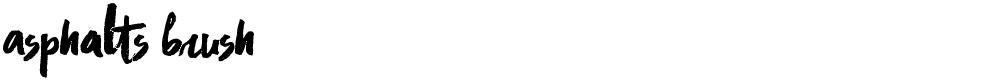 Asphalts Brush