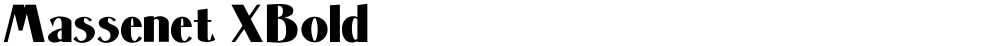 Massenet XBold