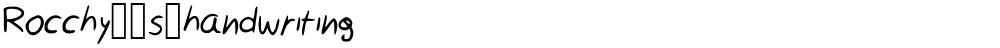 Rocchy__s_handwriting