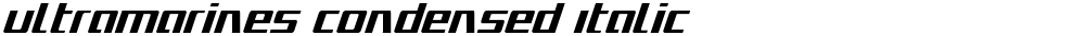 Ultramarines Condensed Italic