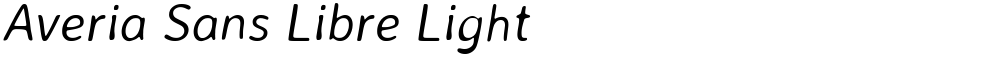 Averia Sans Libre Light
