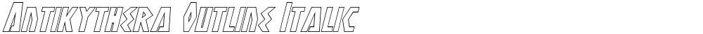 Antikythera Outline Italic