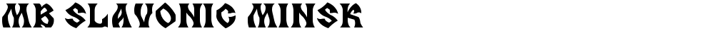 MB Slavonic Minsk