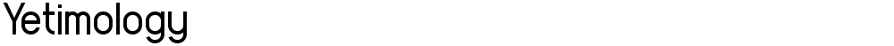 Yetimology