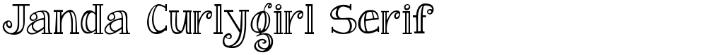 Janda Curlygirl Serif