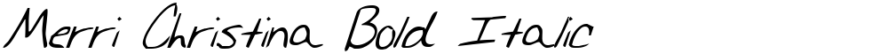 Merri Christina Bold Italic