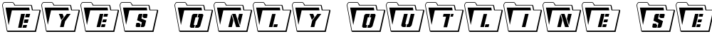 Eyes Only Outline Semi-Condensed