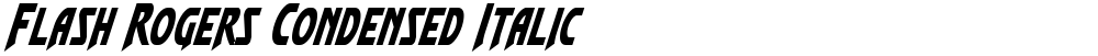 Flash Rogers Condensed Italic